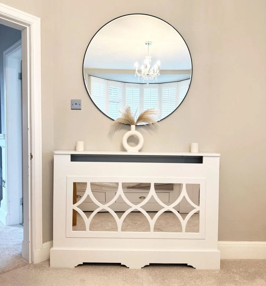 The Florence Deluxe Mirrored Radiator Cover – Luxury Decorative Radiator Cabinet