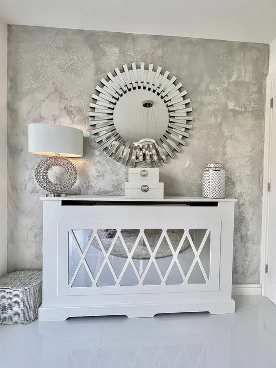 The Bailey Mirrored Radiator Cover – Luxury Decorative Radiator Cabinet