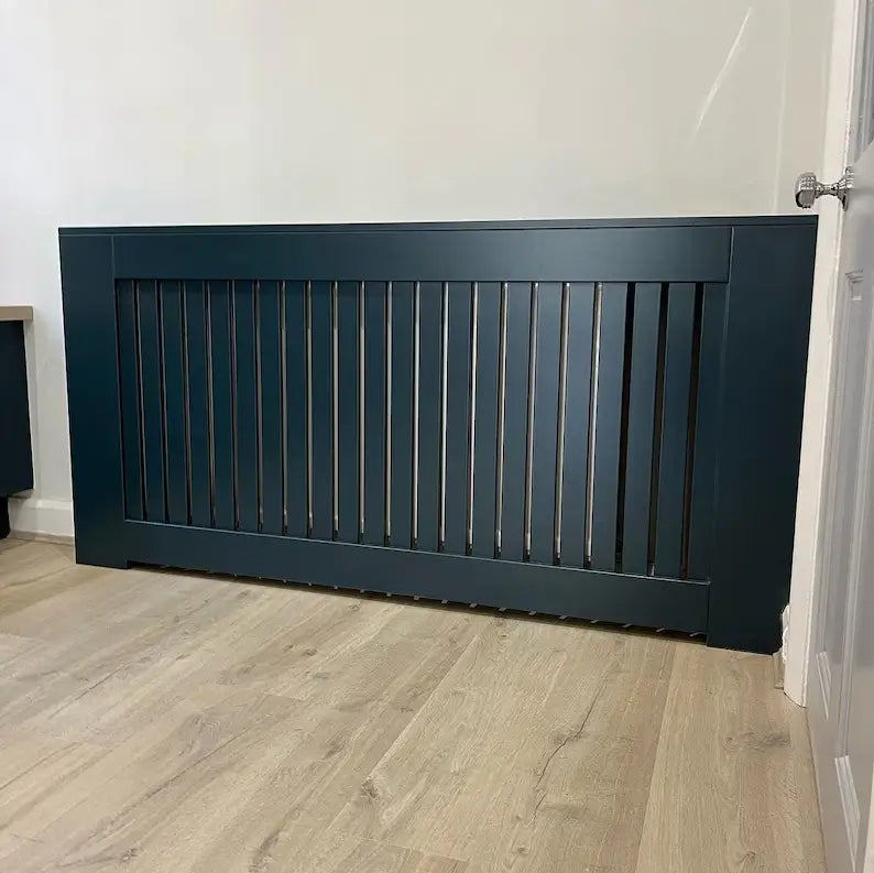 Modern Black Kitchen Radiator Cover – Sleek Contemporary Design