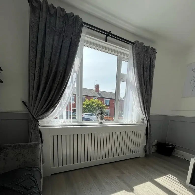 Handmade White Radiator Cover – Elegant Classic Design