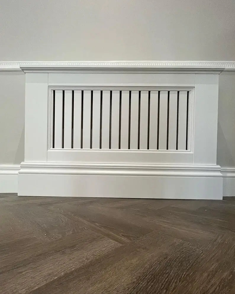 Unique Beaded Radiator Cover – Classic Skirting Board Design