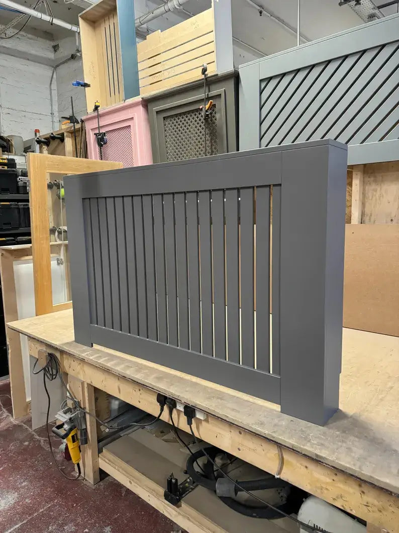 Bespoke Vertical Slat Radiator Cover – Made to Measure