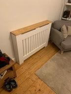 Made to Measure Radiator Cover with Oak Top | Bespoke Cabinet