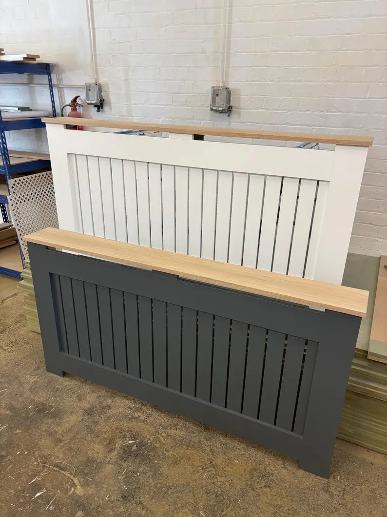 Made to Measure Radiator Cover with Oak Top | Bespoke Cabinet