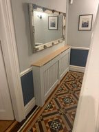 Made to Measure Radiator Cover with Oak Top | Bespoke Cabinet