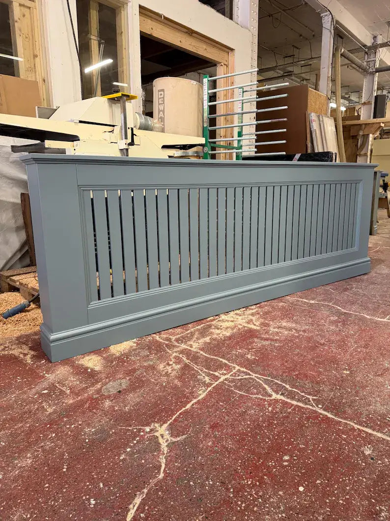 De Nimes Blue Radiator Cover – Farrow & Ball Finish