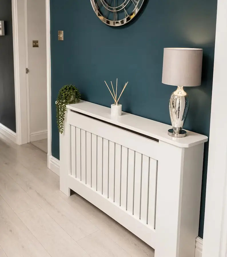 Bespoke Made to Measure Radiator Cover – Handmade Vertical Slat MDF Cabinet