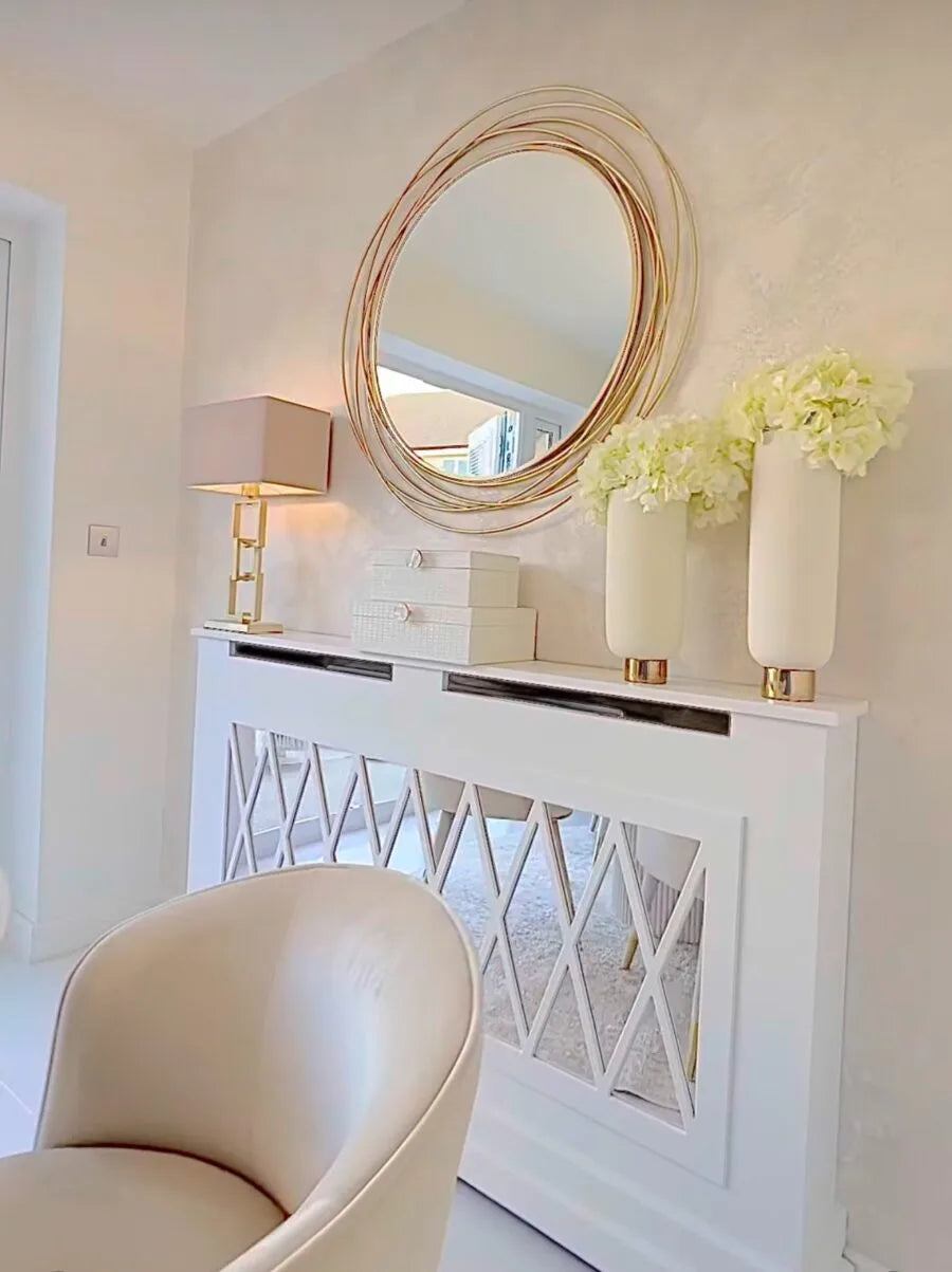 The Bailey Deluxe Mirrored Radiator Cover – Luxury Decorative Radiator Enclosure