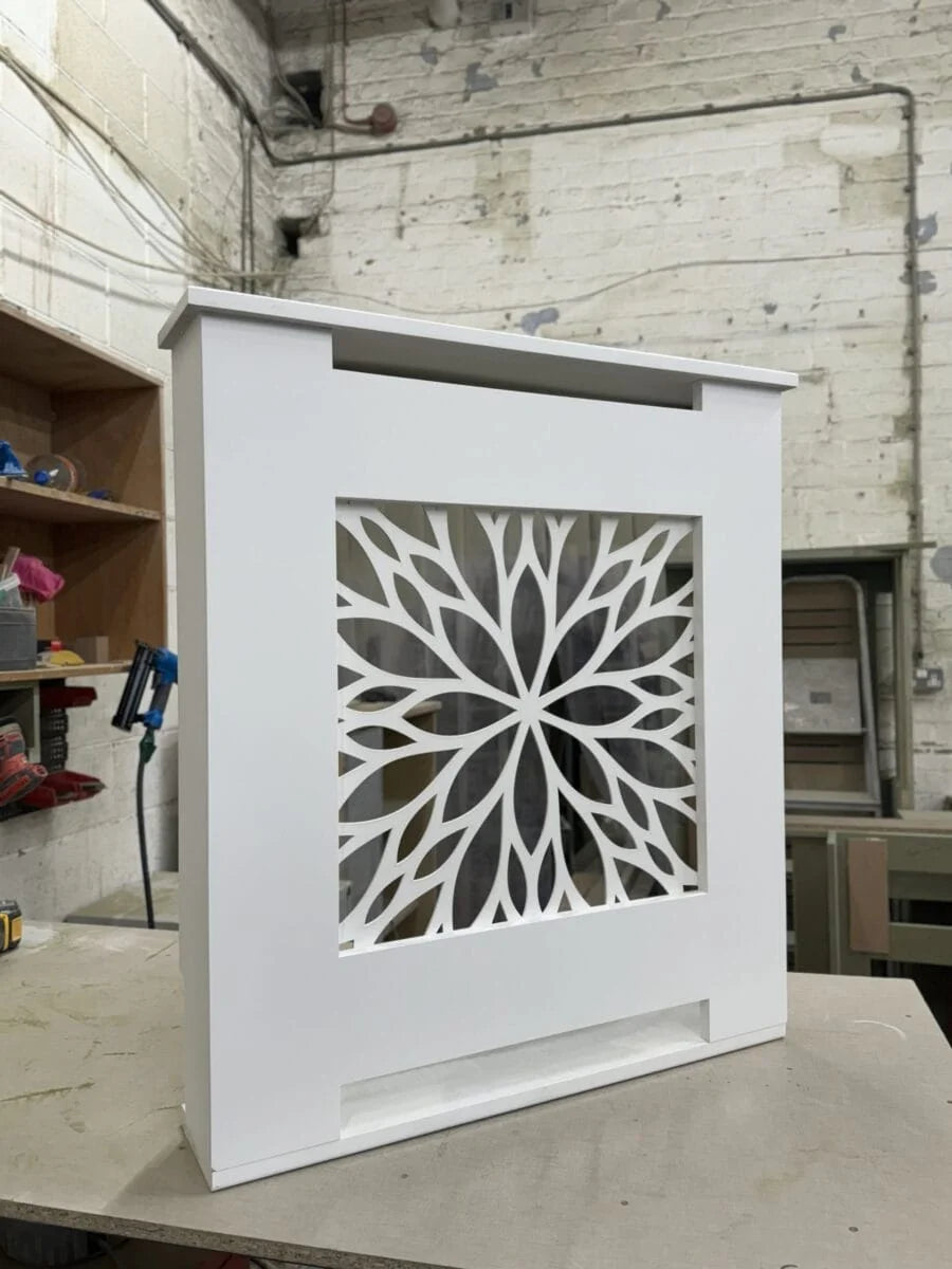 Bespoke Radiator Cover with Custom Grille – Luxury Made to Measure Radiator Cabinet